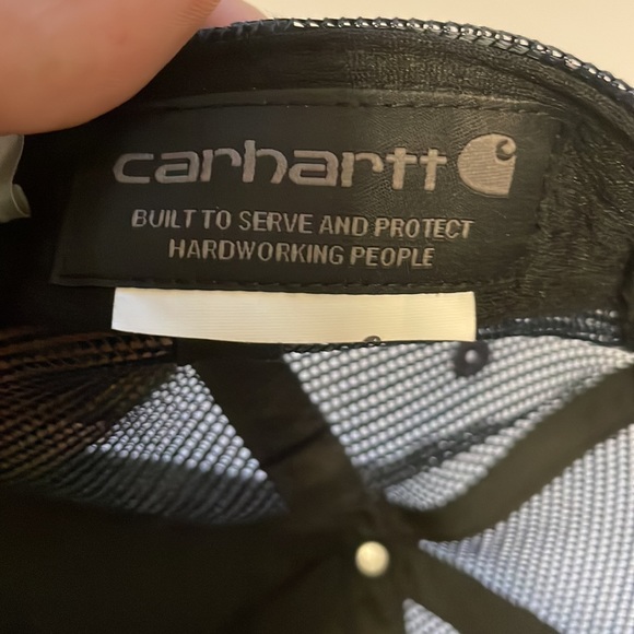 Carhartt new country baseball trucker hat cap snap back mesh os black - Picture 8 of 8
